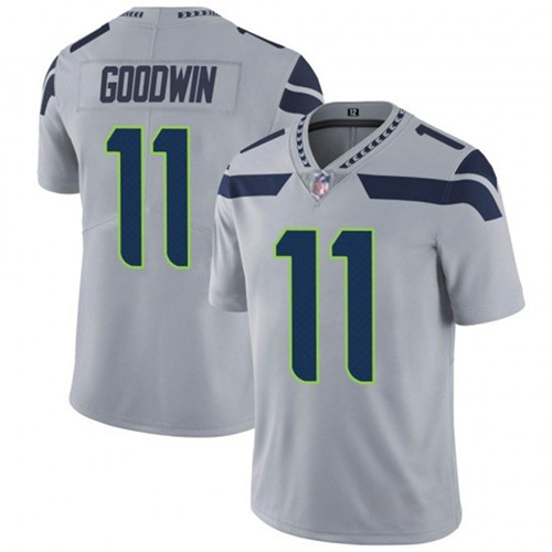 Men's Seattle Seahawks #11 Marquise Goodwin Gray Vapor Untouchable Limited Stitched Jersey